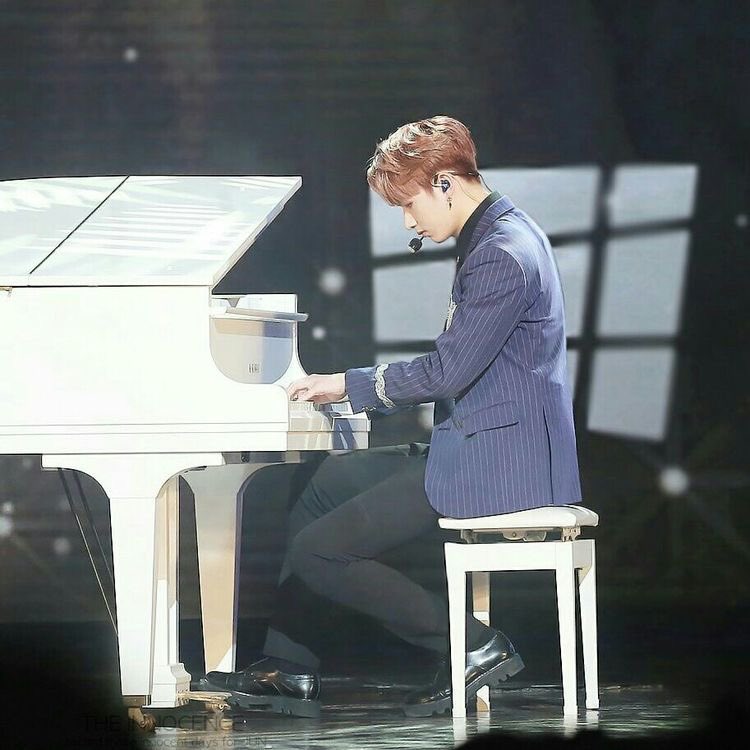 junhui as arima kousei—piano legend—romantic !! guaranteed you'd fall for him through words/actions/music—everyone's got a crush on him, but he's oblivious to it—is humble off-stage but a GOD onstage—has fun when he tries new things—has a protection squad