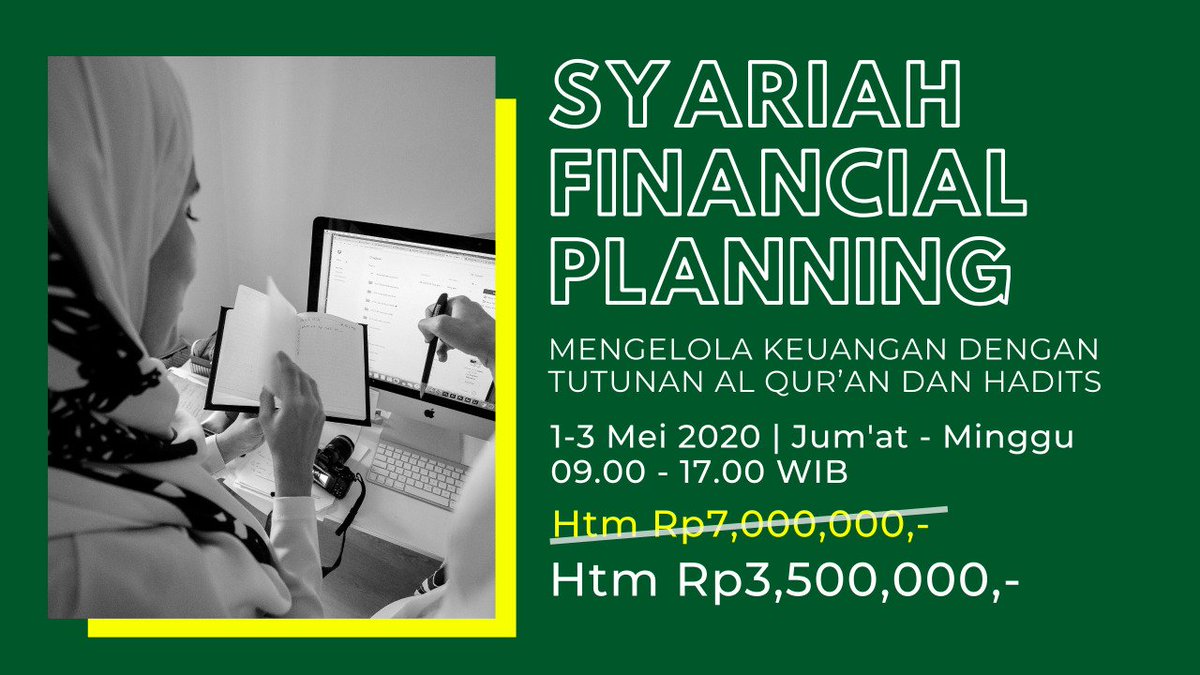 AidilAKBAR's tweet image. ikut yuk, IARFC Indonesia menyelenggarakan Workshop Islamic Financial Planning

Jum'at-Minggu, 1-3 Mei
Daftar via iarfcindonesia.com

Atau via Toped dgn fasilitas cicilan, link: bit.ly/2zxO309

Atau via apps Moneesa &amp;gt; event &amp;gt; Moneesa Event

Hub Rey di 0856.7035.100
