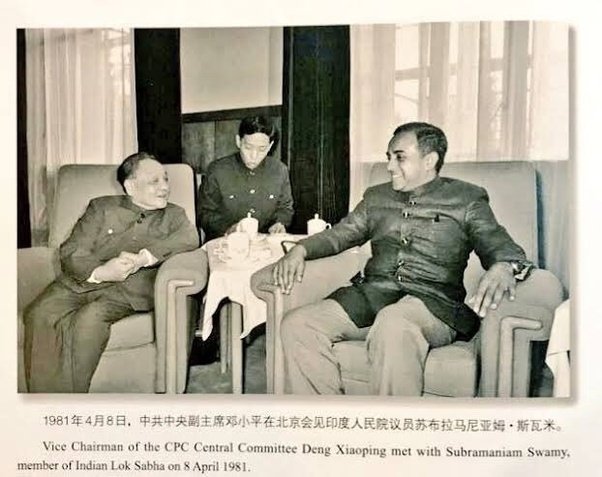 When the fellow batch member said, Swamy couldn't understand the Mandarin with Chinese Officials, check the picSo when Swamy visited Deng Xiaoping in 1981, you can clearly see a translator in the background, if he was Mandarin expert then what was the need for the translator