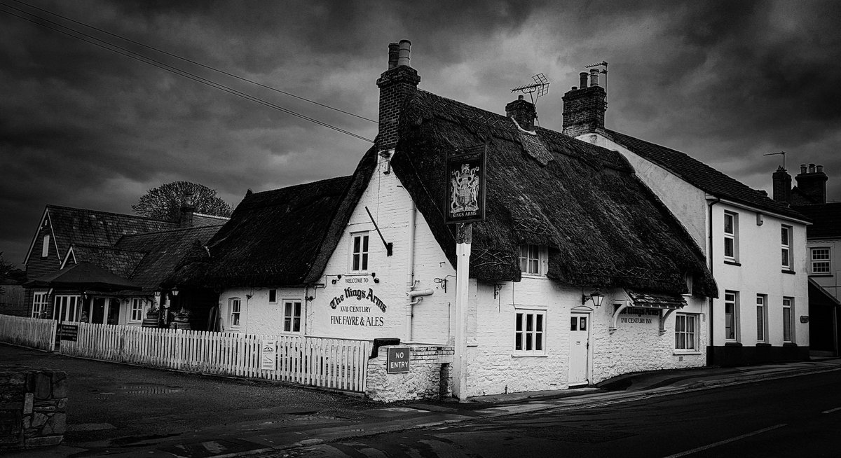 davidgoulden's tweet photo. A little shot from last November that has been sat in my lightroom. The Kings Arms, Stoborough #History #Heritage #Stoborough #Dorset #Mono #Monochrome #BlackandWhite. https://t.co/GeBPbg3LkU