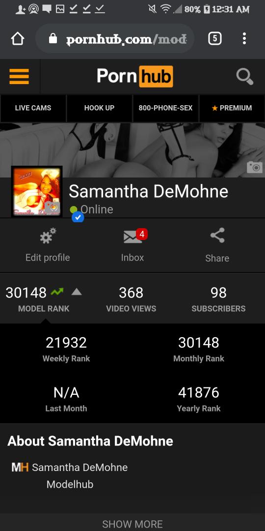 Stay Safe from Corona. Show your love for Samantha DeMohne. On Pornhub and all social media. SPREAD THE WORD AND SHARE https://t.co/nyYN1oUaxs