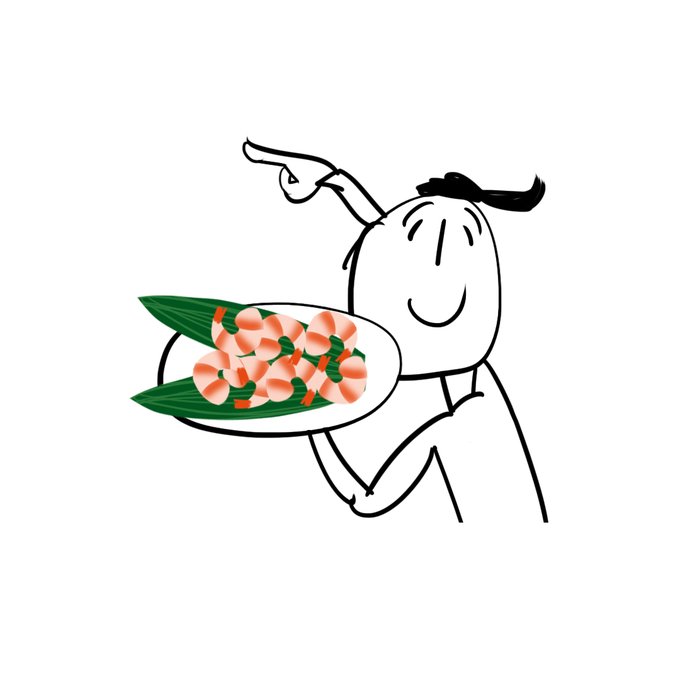 むきエビのtwitterイラスト検索結果