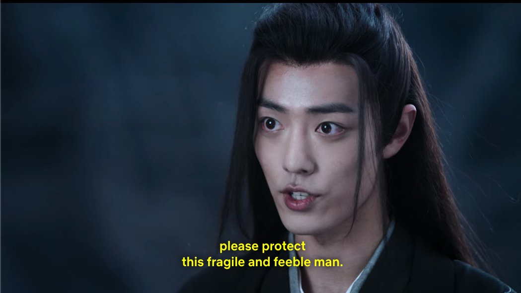 LMMAOOOOOOO wei wuxian really said 'i'll deflect by playing to his protective side' and it WORKED