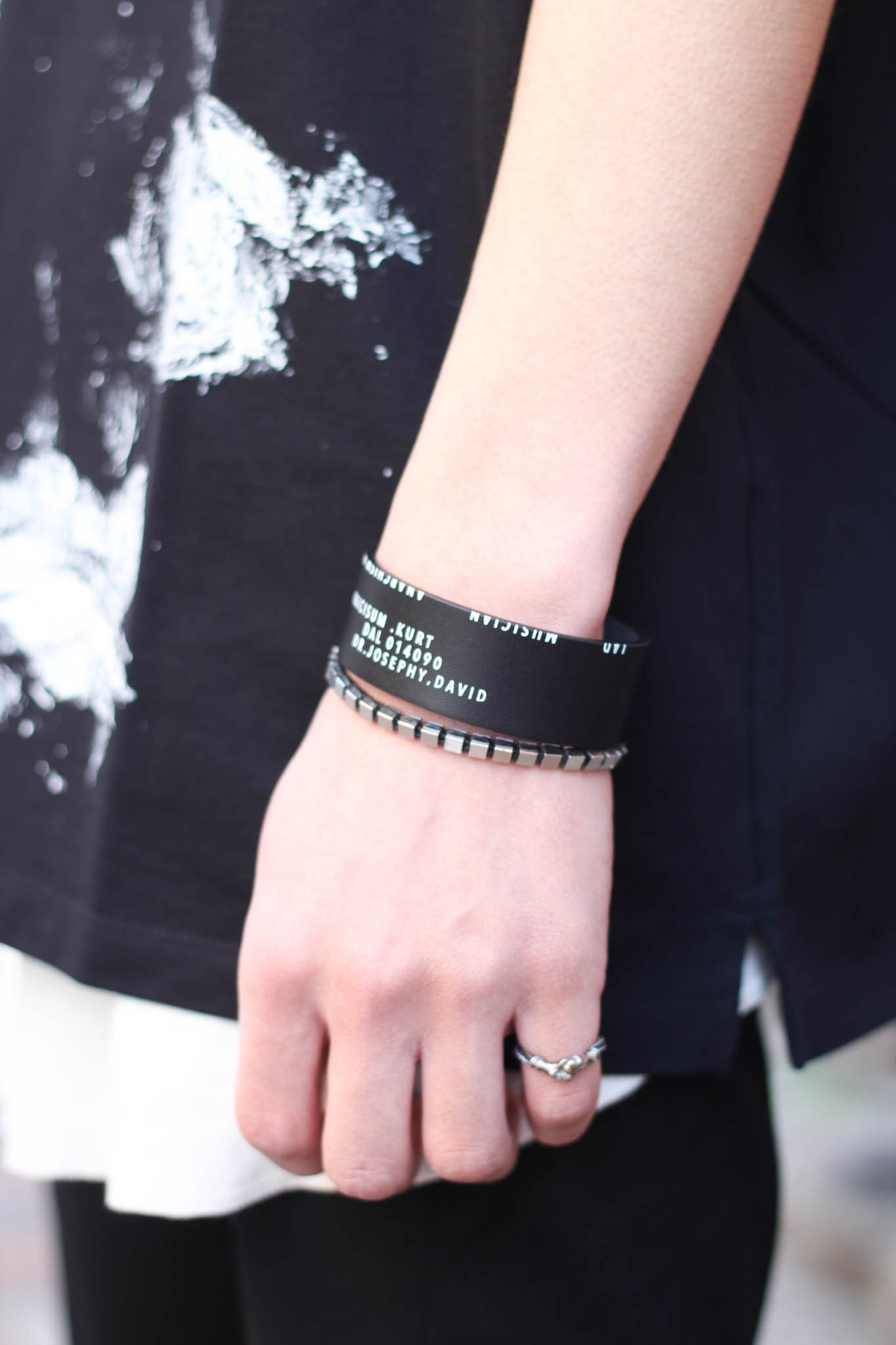 アクセサリー LADMUSICIAN KURT ID LEATHER BRACELET LADMUSICIAN KURT ID LEATHER BRACELET（LAD MUSICIAN KURT ID