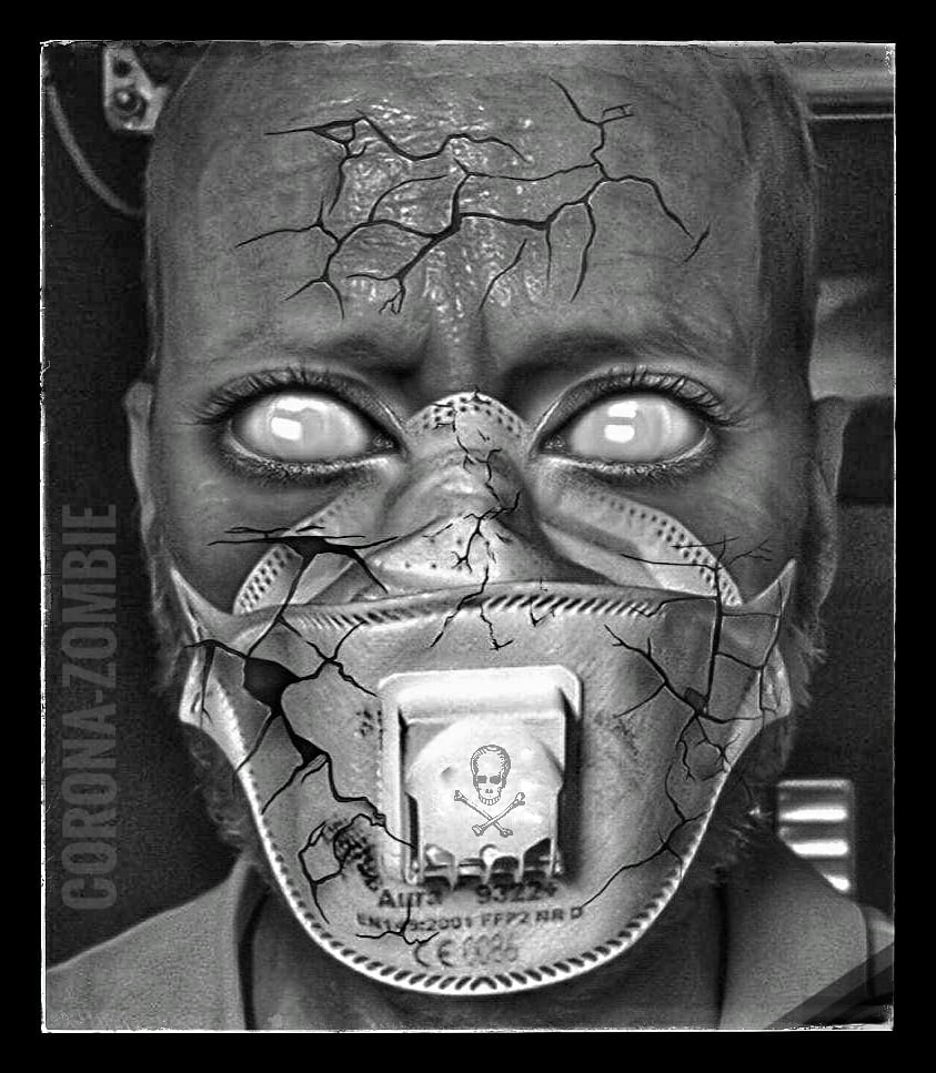Zombie feelings of panic peoples in the year of Corona-19 / 2020 - CovArt by MaBoPix