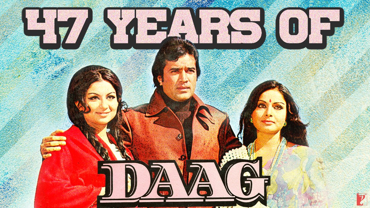 A classic tale of love and destiny. #47YearsOfDaag
#RajeshKhanna #SharmilaTagore #RakheeGulzar 
Watch the film: goo.gl/xFzJnz | goo.gl/482HYH | bit.ly/38JJuN6