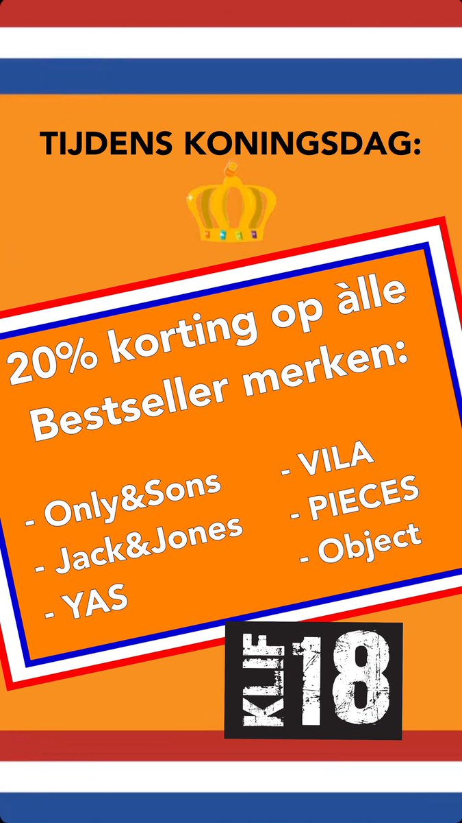 VANDAAG IS ONZE WINKEL GEOPEND