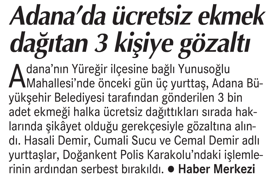 Bugünleri de gördük...