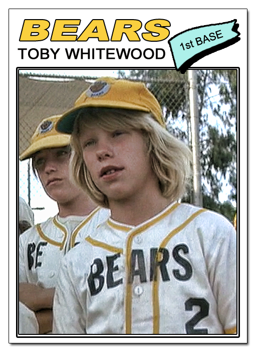 And yet, when you rewatch the movie, you can't help but notice that the shithead councilman's son, Toby Whitewood, is secretly the movie's conscience: he's the one who alerts Buttermaker that Ahmad's despondent in a tree, who stands up for Lupus when he blows the game...