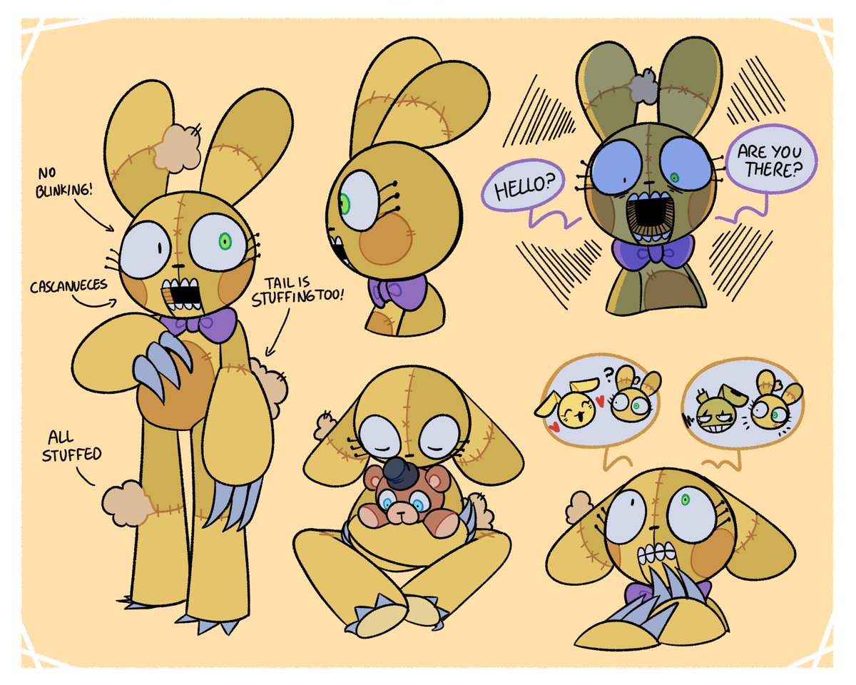 ViceraVermilli1's tweet photo. #FNAF 
Bunny refs! (feat Bonnie - Toy bonnie - Spring Bonnie - Plushtrap) https://t.co/pmIXMfHXvl