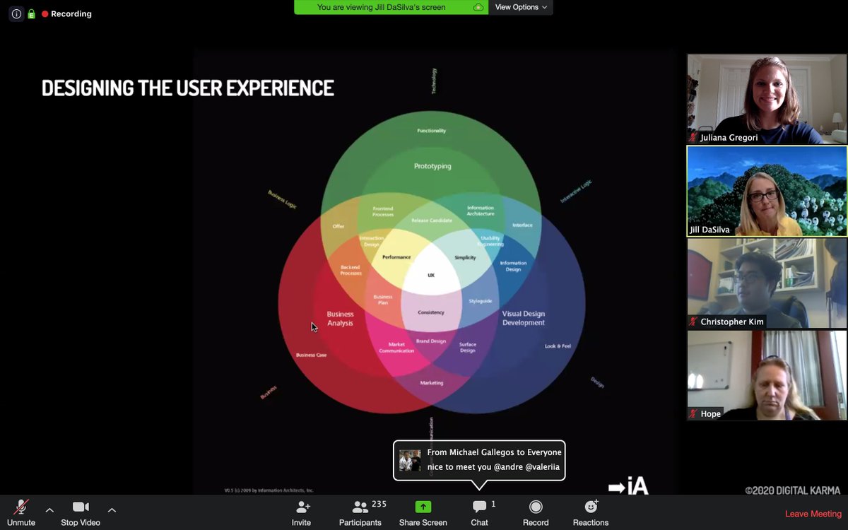 jg_uxui's tweet photo. Great Saturday study session with Digital Karma's UX Design Bootcamp about the UX/UI process, portfolios, and @AdobeXD. Thank you so much to @jill_dasilva, Lou Carpenter and Kelly Kugler for your knowledge this weekend!!

#AdobeXD #UXbootcamp #saturdaystudies #uxuidesign https://t.co/uwfS9KOSTb
