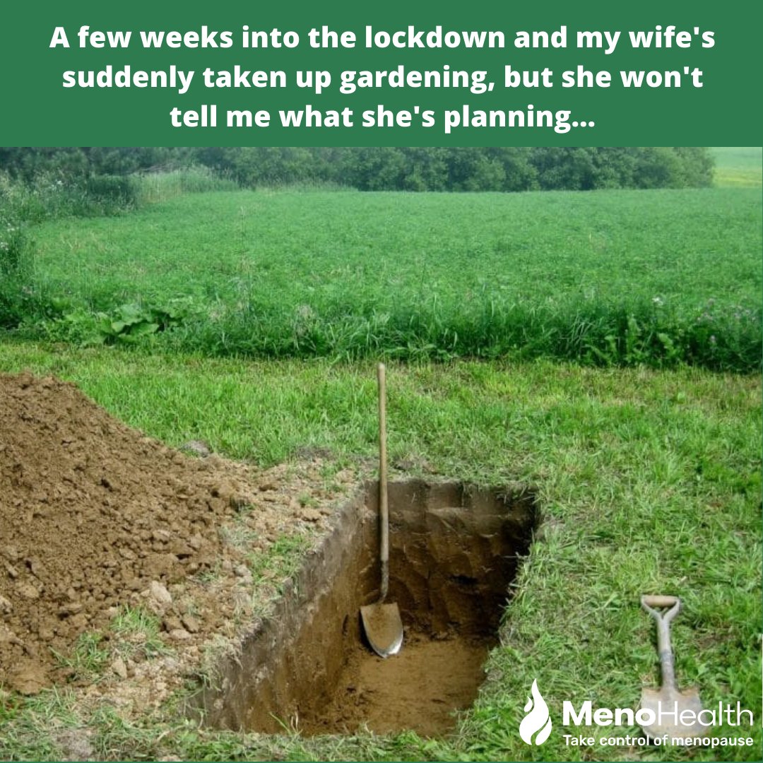 Anyone else inspired to take up gardening? 🙋

#MenoHealth #socialdistancing 
#menopausesupport #menopauseadvice #Lockdown #MenoSisters #Sisterhood #MenopauseHumour #MenoHealth #NationalGardeningWeek #Gardeningmeme