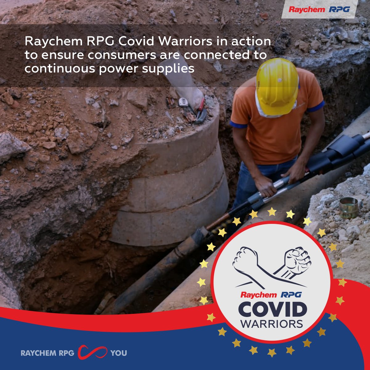 raychemrpgco's tweet photo. Our brave #Rayline team in coordination with Raychem RPG channel partners provided jointing services in Azamgarh area (PuVVNL), Varanasi Zone of #UPPCL and cleared 11 KV Faults at different sites of #BRPL.
#RaychemRPGandYou #RaychemRPGCovidWarriors #covid19 #Coronavirus #TPDDL https://t.co/Wa4wv7nV3D
