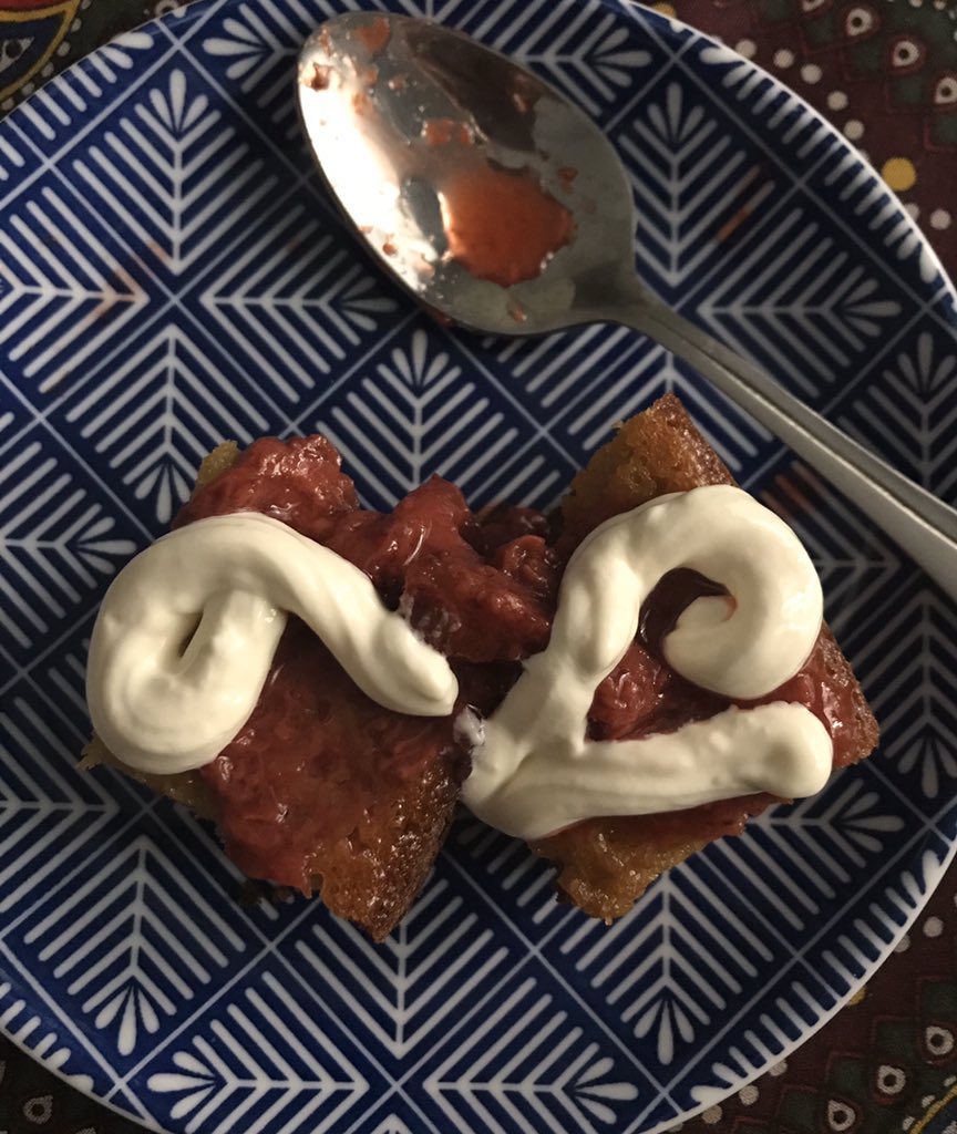 NidaKirmani's tweet photo. Second one: try and start every week with cake (preferably also with strawberries and cream). #lockdownresolutions https://t.co/DtQ9kqIu3s