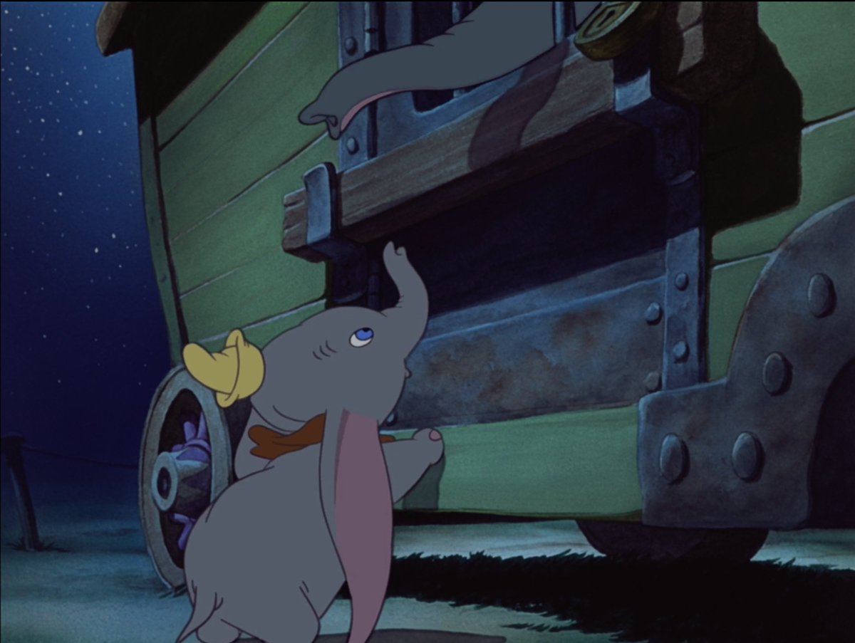 In that way, it's almost like Dumbo is this film's "special effect". Interestingly, Walt went with a story about an elephant to save on detail and colour too. The fact that they were grey meant that the Ink and Paint club only had to develop a couple different shades.