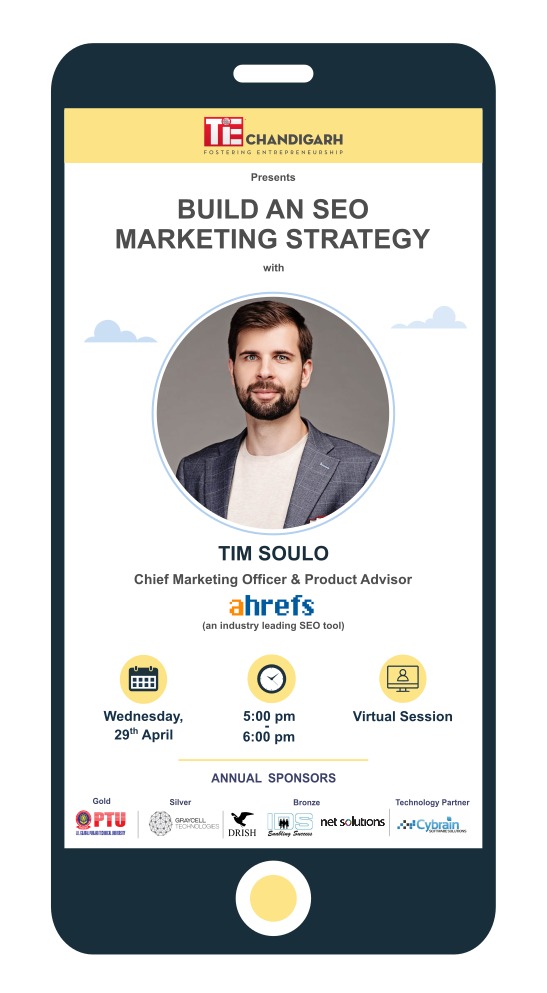 TiEChandigarhs's tweet image. #SEO is important for greater #searchability and #visibility.
Join our next session &quot;Build an SEO Marketing Strategy&quot; with @timsoulo, 
Chief Marketing Officer &amp;amp; Product Advisor, @ahrefs (an industry-leading SEO tool). 

#LearnFromTheBest
#Singapore #India #Chandigarh