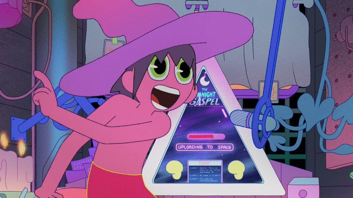 IGN's tweet photo. Adventure Time creator Pendleton Ward and comedian Duncan Trussell reveal how they adapted Trussell's podcast into Netflix's animated mind-trip The Midnight Gospel (with the help of Weird Al). https://t.co/VhjlRrE1se https://t.co/jkgp7JEScE