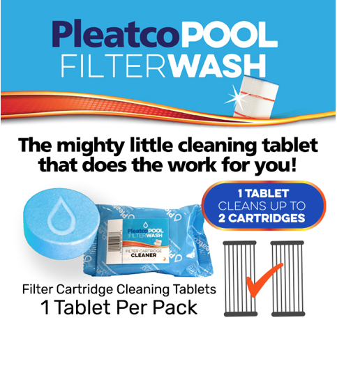 PleatcoPoolSpa's tweet photo. Keep your #pool #FilterCartridges sparkling clean with Pleatco #FilterWash - the mighty little tablet that does the work for you!
#PleatcoStrongTogether
#CleanWater #Filtration https://t.co/HWs3c24DKw