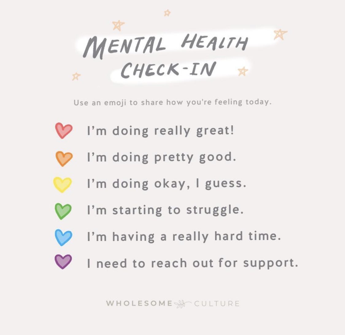 myspaceout's tweet image. Hey friends! To continue the #HealthCheckIn tradition that @cwcharmedd started- I thought we could do this for this round? 

I’ll start- 💛