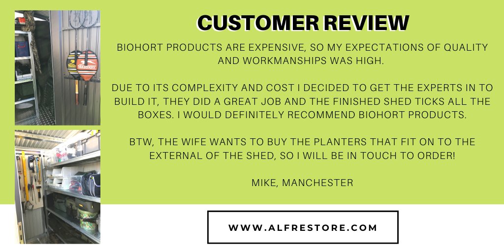 A fantastic review from our customer Mike in Manchester! We are still able to operate, working within current guidelines to bring you our storage solutions. There are lots of options for you on our website: alfrestore.com 📲