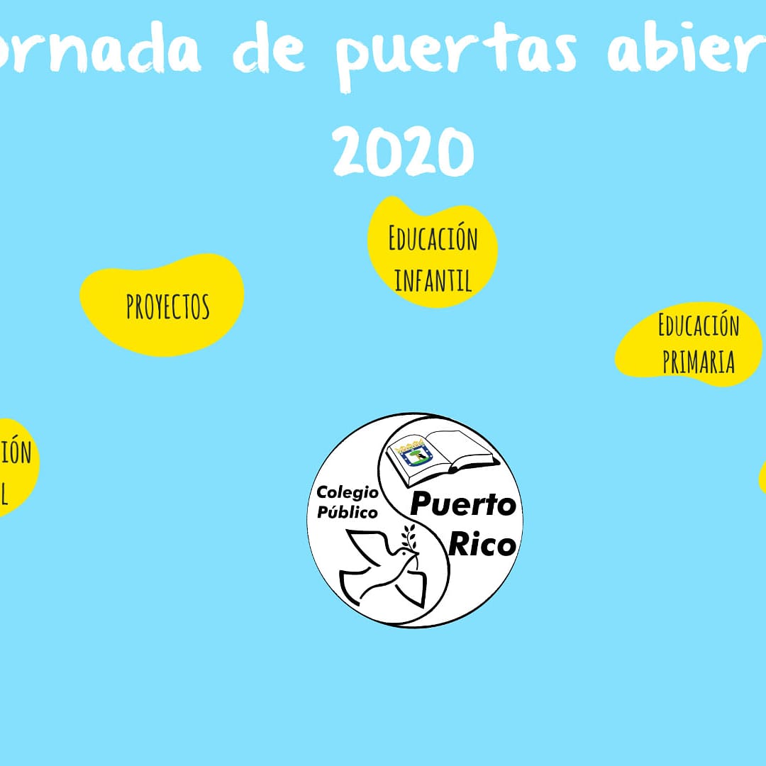 CeipPuertoRico's tweet photo. Jornada de Puertas Abiertas 2020. https://t.co/E0L6d9dVLu
Te invitamos a nuestra jornada online😀😀😀 ¿Conoces a alguien que le interese?
#puertasabiertas #escuelapública #JuntosSaldremosAdelante https://t.co/ysb3bDLKUX