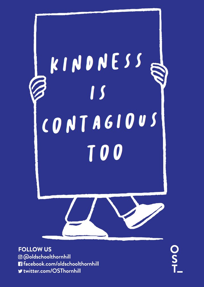Download and Print our 'Kindness is Contagious too' Poster - link in our bio.