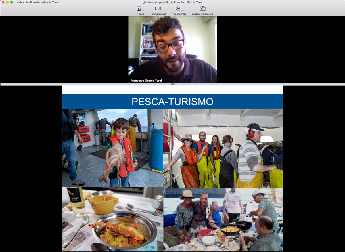 🐟 #pescaturismo tiene valores de sostenibilidad, limpieza del mar, accesibilidad, responsabilidad social con el sector primario y alimentación saludable. 

Francisco Gracia de <a href="/TripandFeel/">Trip&Feel</a> en el webinar de hoy de #RetosTrasLaCovid19
