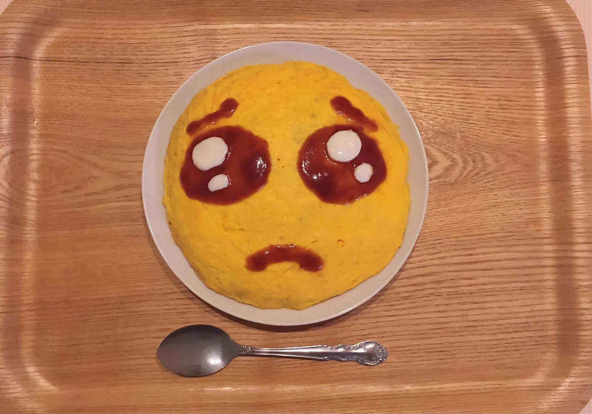 センスがいいオムライス！！可愛くて食べるのも楽しくなる！！