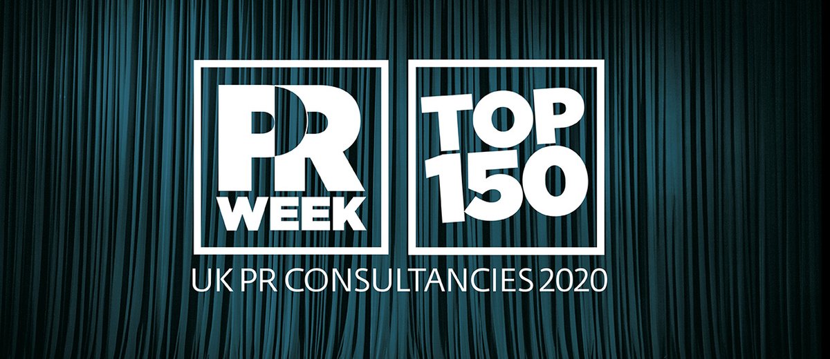 ThisDefinition's tweet photo. A cracking start to the week, as we have found out we have moved up in @prweekuknews's 'Top 150 UK PR consultancies 2020' putting us amongst the biggest and best consultancies in the country. 
Well done team!
https://t.co/SXmaExexso https://t.co/0znR7MtfWF