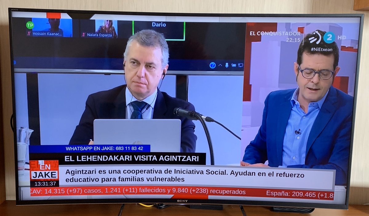 El Lehendakari visita la Cooperativa de Iniciativa Social AGINTZARI, cooperativa que ayuda a familias vulnerables en el refuerzo educativo.