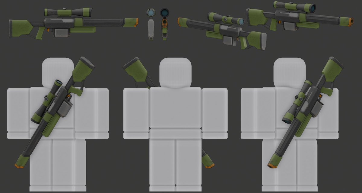 Guest Capone On Twitter Robloxdev Roblox Robloxugc Today A Toy Rifle Tomorrow Possibly Something More Organic This Is A Collab Between Me And Johndrinkin He Modeled The Rifle And I - roblox guns aaa