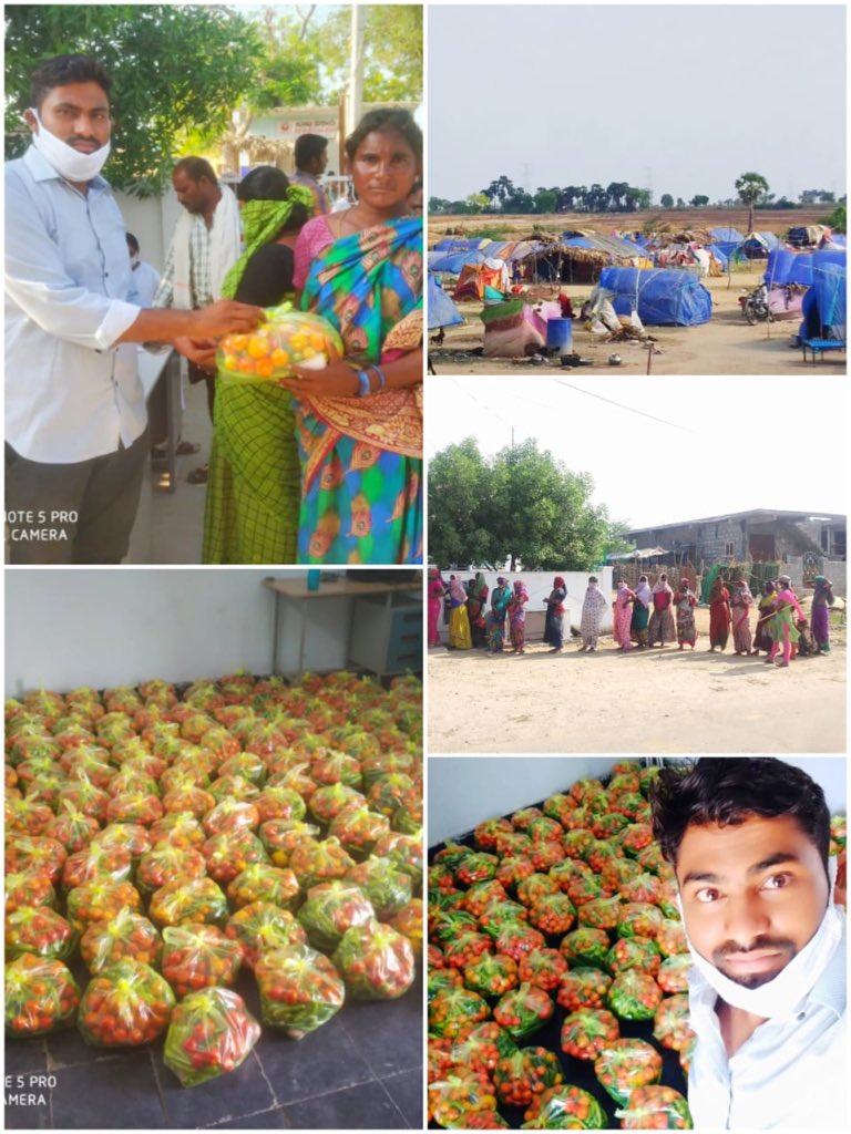V_Rupa's tweet photo. @bestiu20 II year student Sarfaraz distributed vegetables to migrant labourers from Kurnool in Guntur district krosur (M)Ananthaaram(v) . Keep up the good work @YAAC2020 @DevineniHamsa @AashishSarfraz @swadesh171 #youthagainstcorona @lalbharat57 @WFE2019 https://t.co/kfcTrp7pZ3