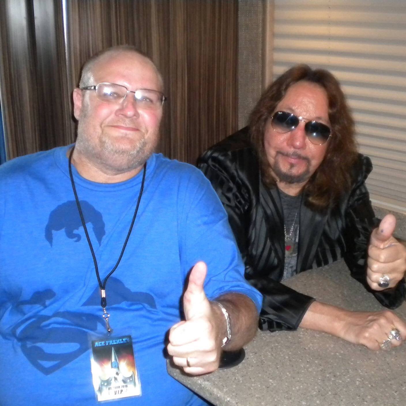 Happy birthday to the legend ! We re gonna turn the microphone over to Ace Frehley...shock me! 