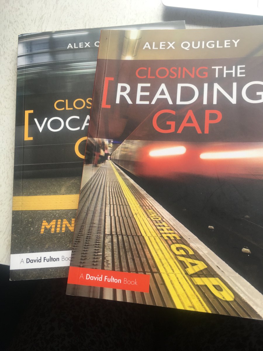 MHSLiteracy's tweet photo. Closing the Reading Gap by Alex Quigley has lots of interesting research and practical idea for your classrooms. https://t.co/3eWmCbB7eK