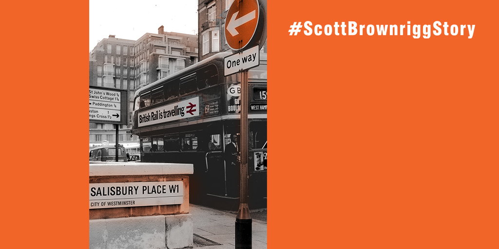 ScottBrownrigg's tweet image. Our #ScottBrownriggStory takes us to 1967 when #DesignResearchUnit created the award-winning street signs for the City of Westminster. Still recognisable for their design, they used special lettering to ensure optimum legibility and suitability for all architectural environments.