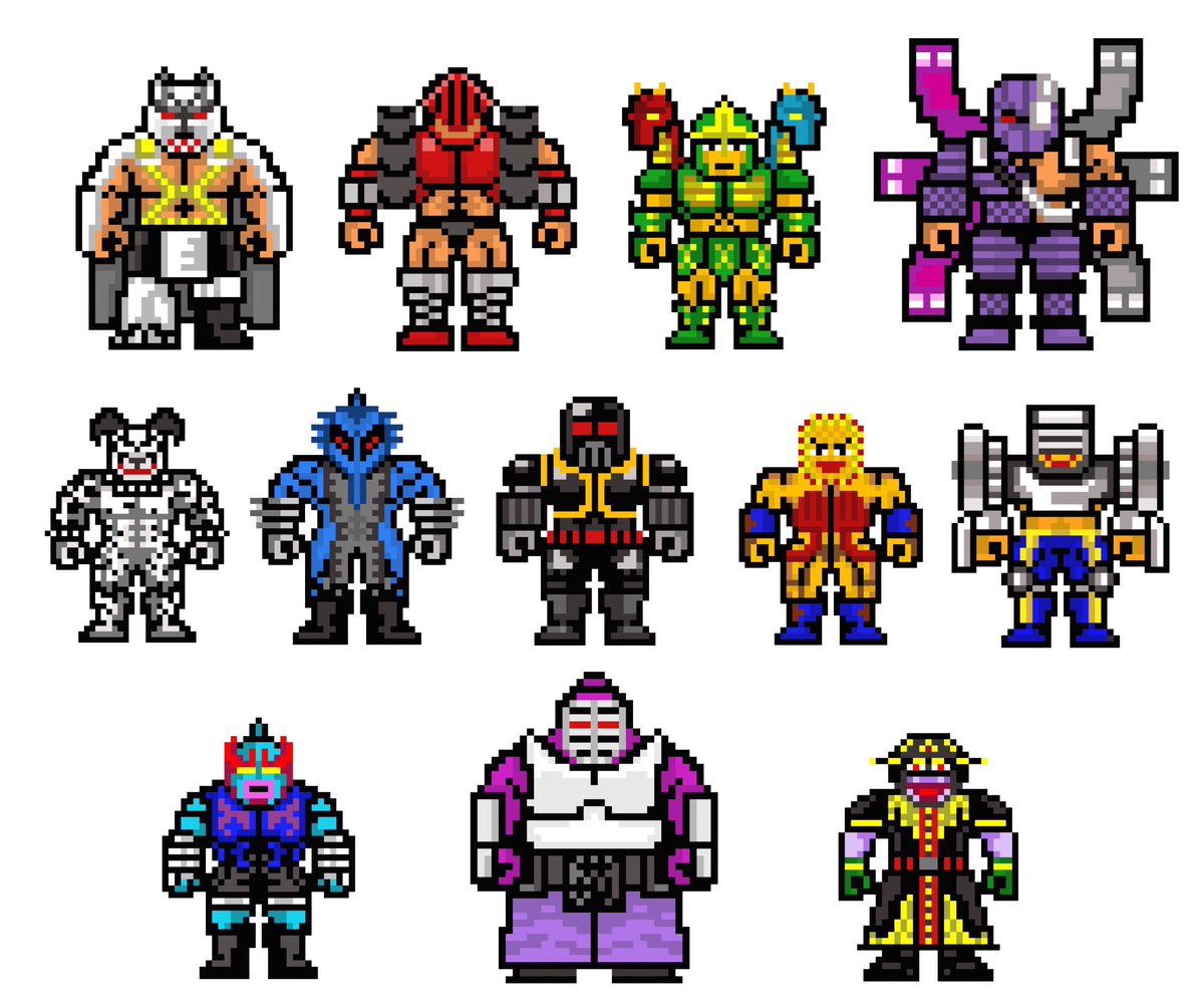 Yamato59 ファミコン風超人 完璧無量大数軍 全員集合 キン肉マン ドット絵