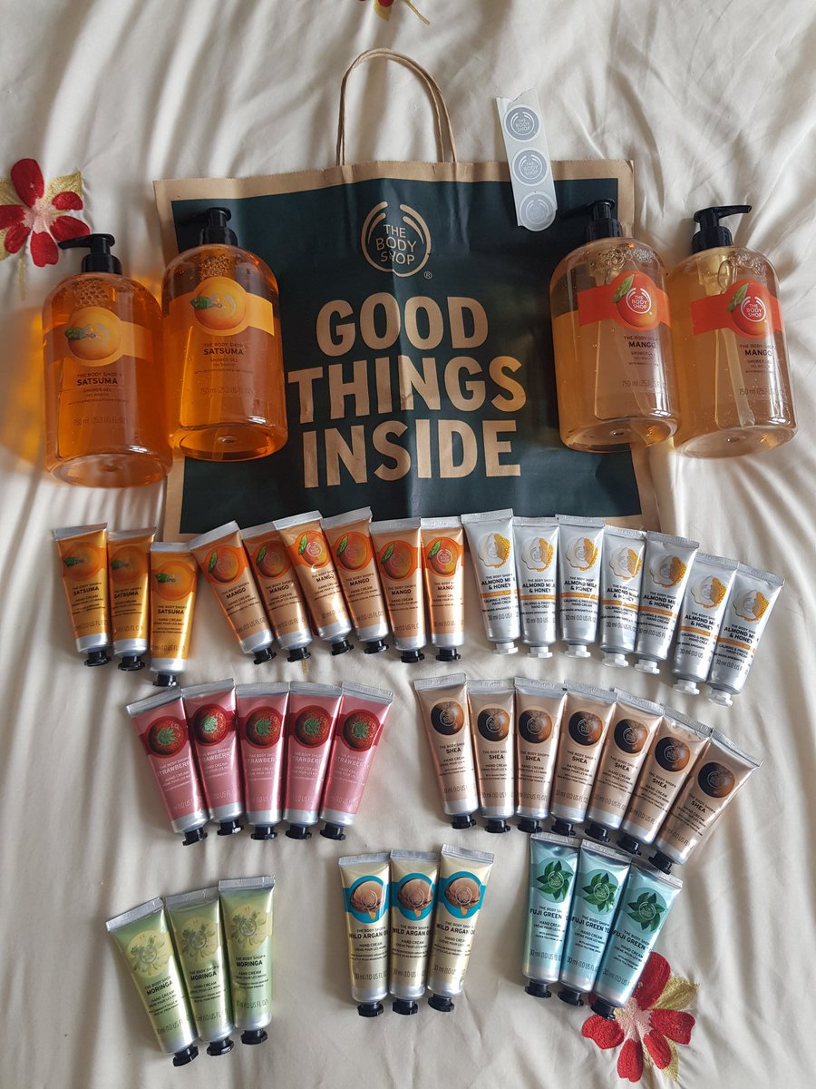 Thank you to Emily Webb from Hampshire who is a manager for the body shop at home @TheBodyShopUK #TBSAH her customers donated money and have sent all of this for me and my colleagues in @ed_esht ! #conquesthospital @ESHTNHS @DrAdrianBull @madmarch19