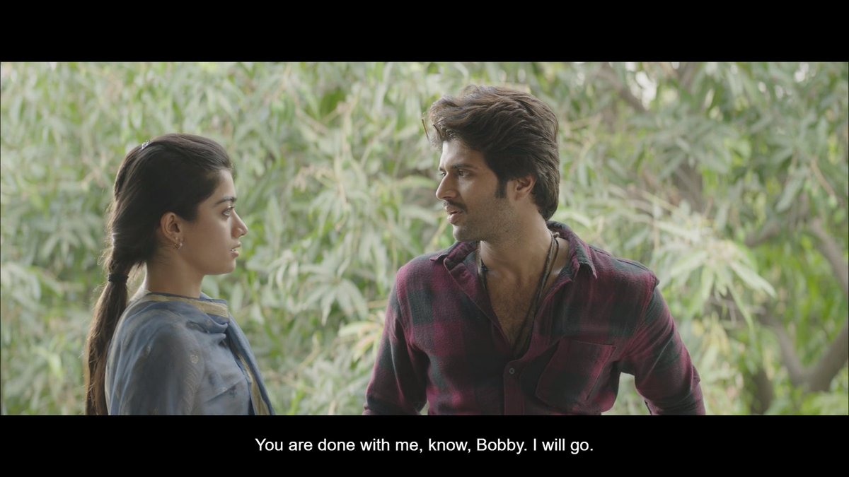 Another light subtlety of what the lead characters are expecting from each other. Bobby has gained a lot of restraint, perhaps. After the distress, certainly, All Lilly needs is a taste of immense compassion.