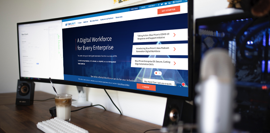 blue_prism's tweet photo. With many people now working remotely, it's the perfect time to learn #RPA from home 🏠https://t.co/VyR4JZY0Eo https://t.co/WfuvAL83ms