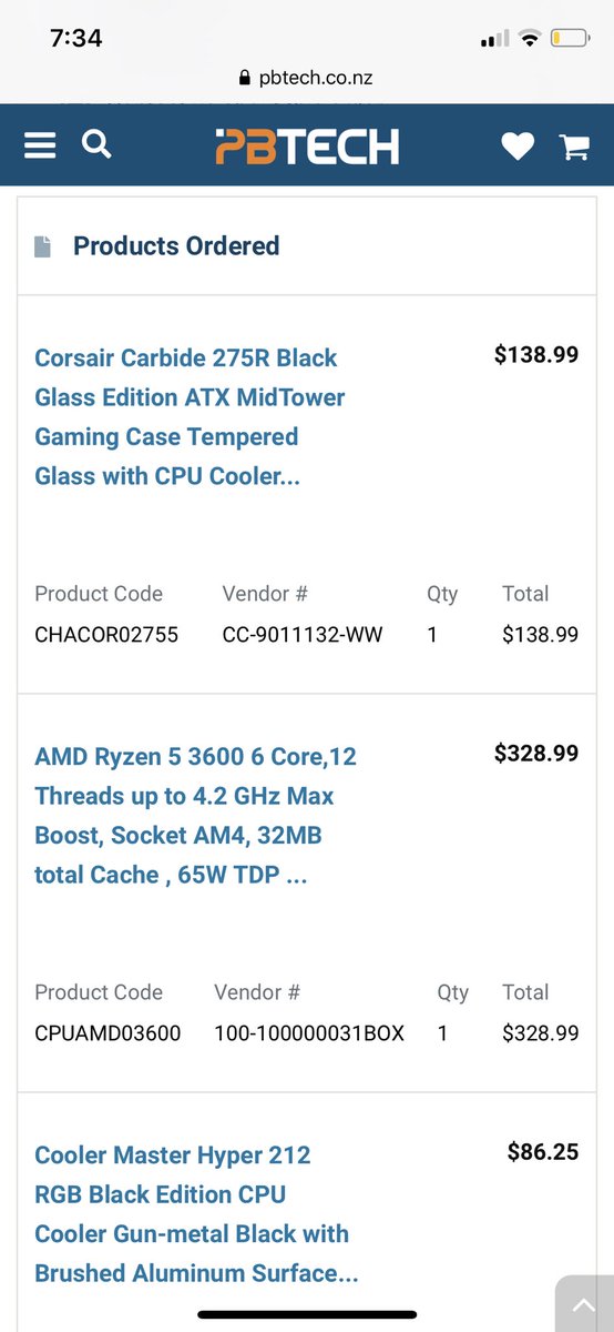 Clickx_'s tweet photo. Just ordered in my new PC build fuck yeah keen to really have a nice PC after having my current one for 3 years I think it’s due for a bit of an upgrade 😍 https://t.co/shnGkeLO8n