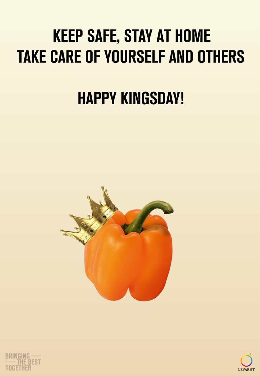 Today is our King’s birthday. We celebrate #kingsday at home, but unite in helping each other across borders. #staysafe #stayhome #bringingthebesttogether #Levarht