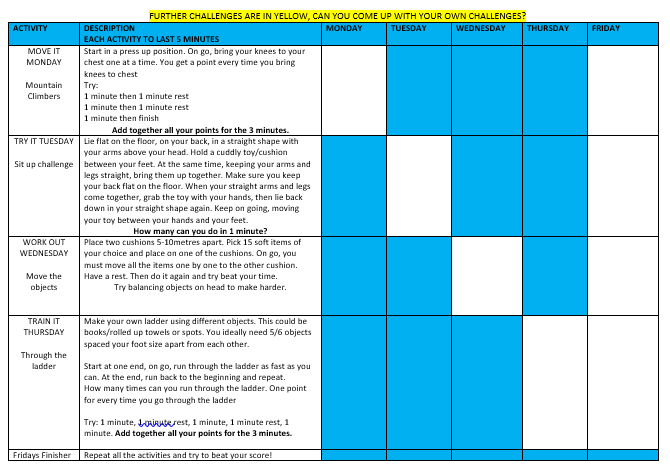 HampshireSGO's tweet photo. @YourSchoolGames @YouthSportTrust @EnergiseMe_ Week 5 Tutorial #2 is 'Try It Tuesday!' Here's the instructions for the 'Sit Ups' Primary Challenge! 

Tweet your videos &amp; send your results to:
jenniferlknight9@gmail.com

#StayInWorkOut #StayInStayActive
#HSGDailyChallenge

@YourSchoolGames
@YouthSportTrust
@EnergiseMe_ https://t.co/ih5A2YSnz5