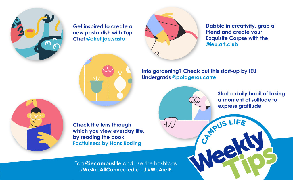 Here are our 5 tips for the week, enjoy! #WeAreAllConnected #WeAreIE