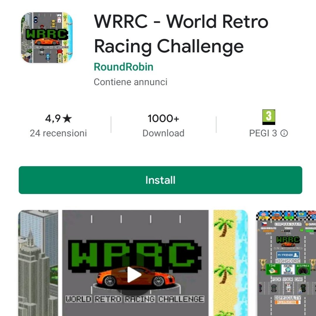WRRC_Official's tweet photo. 1000+ DOWNLOADS on GOOGLE PLAYSTORE!!! Thank you, everyone!!#retrogaming #retrogames #retrogame #quarantine #retrogamesearch #retro #vintage #carracinggames #arcaderacing #retroracing #retrocargames #quarantine #italy #prague #quarantena https://t.co/9Z4Z5RB1DG https://t.co/BU8HGdZG0m