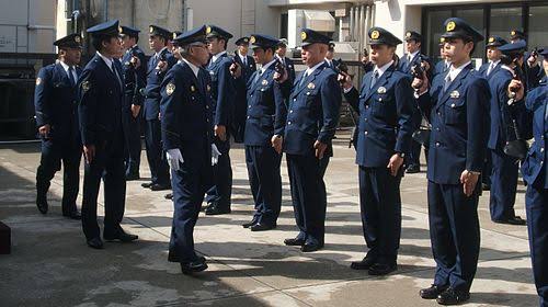 Out of the total 200k personnel, 80,000 attend 1 of the 57 Police training schools every year. Also, to qualify as a policeman one needs to get a black belt in Judo or Kendo.