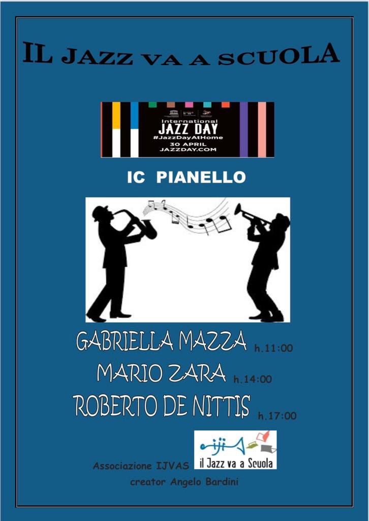 ICPianello 30 aprile 2020- Il Jazz va a scuola (da casa!)
#secondaria Agazzano #secondaria Pianello #primaria Trevozzo  tre bravissimi musicisti @GabriellaMazza @MarioZara <a href="/RobertoDeNittis/">oro</a>...
DaD...scuola...famiglia...
<a href="/Mingus2011B/">Angelo Bardini</a>  <a href="/Indiresocial/">INDIRE</a>