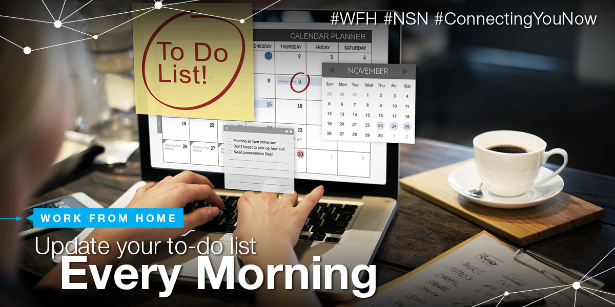 NewStarNetwrks's tweet photo. Start your day by reviewing priorities for the day. When you make your task list, stick to it. It’s tempting to just leap into your email, but with a little extra focus, you can move the needle w...
#WFH #NSN #ConnectingYouNow #NSNLime #CoronaLoner #WorkLifeBalance #StayConnected https://t.co/MuSVoovf5Z