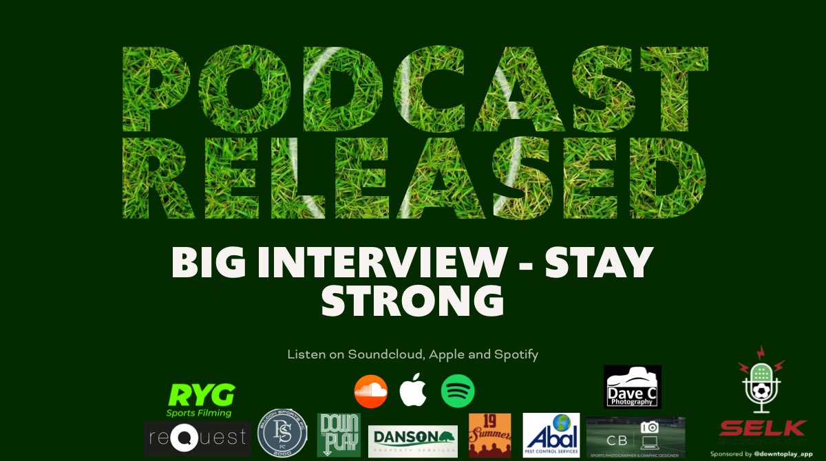 SELK_ORG's tweet photo. Podcast # 1 is OUT! I talk to @fobg_reserves
@DownToPlay_App @DansonProp #19summers #Abal @baldonsportsfc @TWDrainage @ReQuest_UK_ @Dukekingofheart @DaveCumberbatch @BSportsphotos @BarnettClare
#selk #FootballFamily #wegoagain #asktwice #staystrong #31pods #31days https://t.co/sDGXJPX0ky