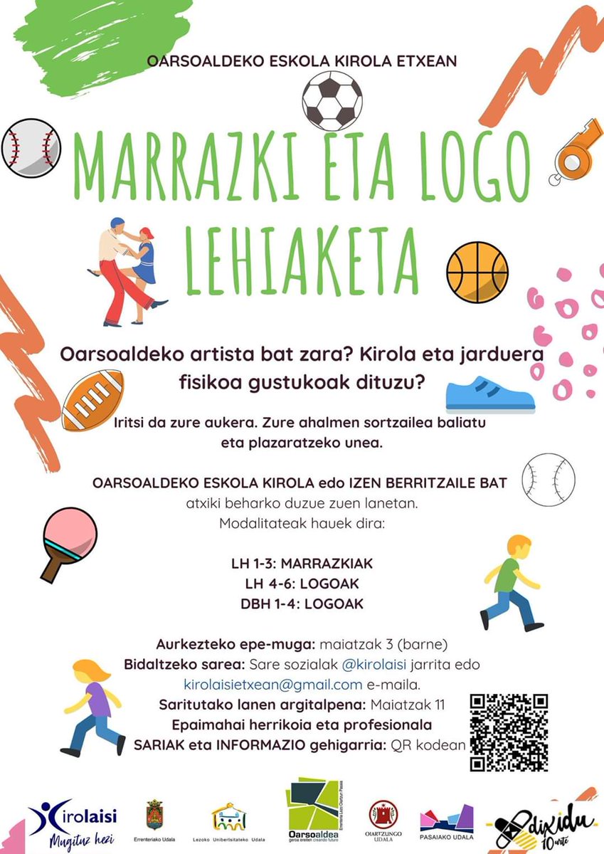 oiartzungoudala's tweet photo. @kirolaisi @elizaldeeskola @haurtzaro @oiartzundik https://t.co/j0LgFPpIk9