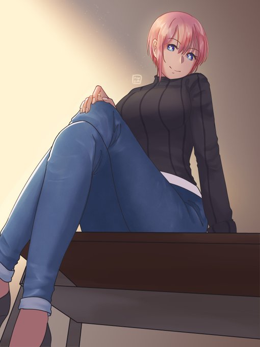 nyoom is freezing| COMMS OPENさんがTwitterに投稿した中野一花(五等分の花嫁)のイラスト。